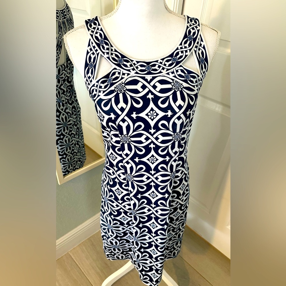 Gretchen Scott Isosceles Rio Gio Blues Dress